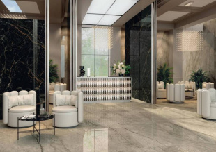 Керамогранит Atlas Concorde Forte dei Marmi Ceppo ap. cream mosaic lapp (30x30х0,9) арт.610110001058 лаппатированный